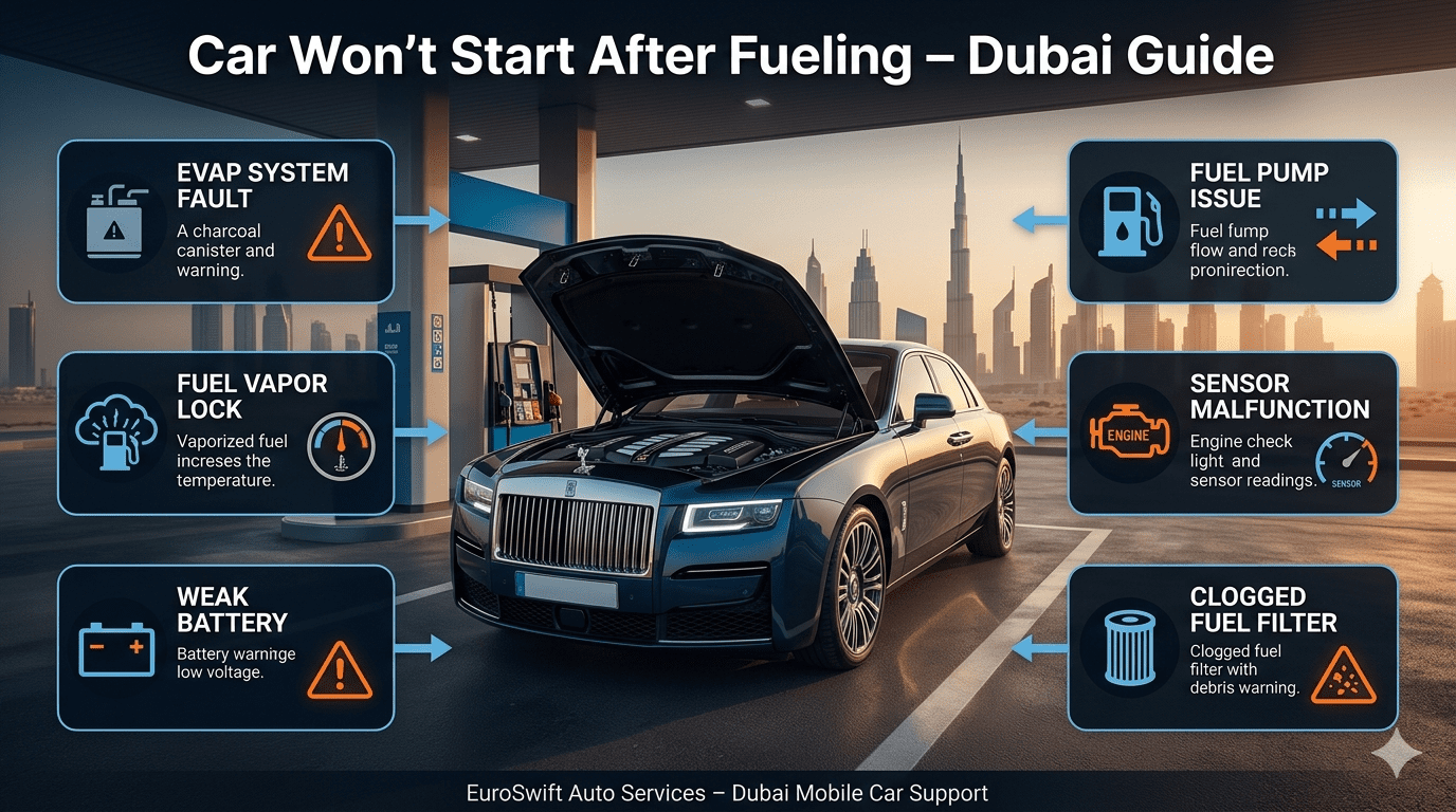 Car Won’t Start After Fueling Dubai – Complete Guide (2026)