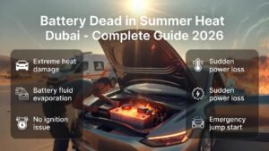 Read more about the article Battery Dead in Summer Heat Dubai – Complete Guide (2026)