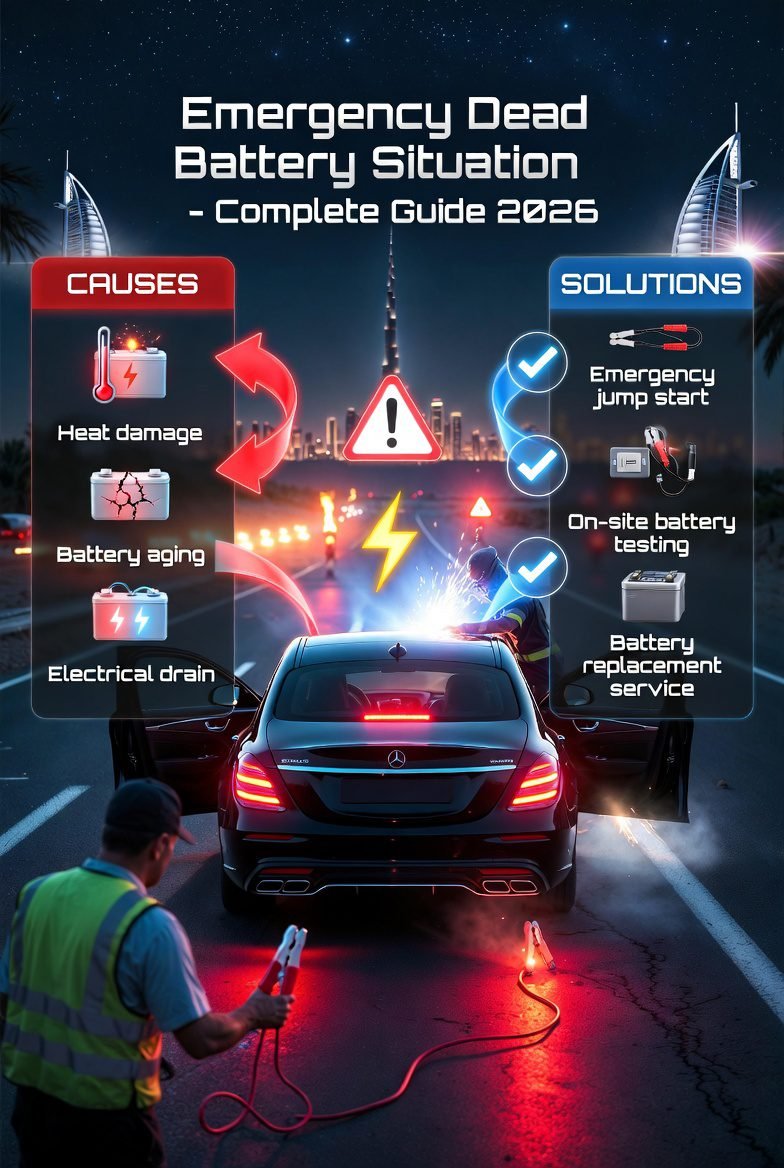 Emergency Dead Battery Situation Dubai – Complete Guide (2026)