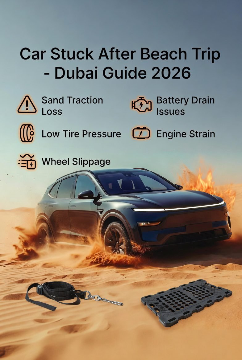 Car Stuck After Beach Trip Dubai – Complete Guide (2026)