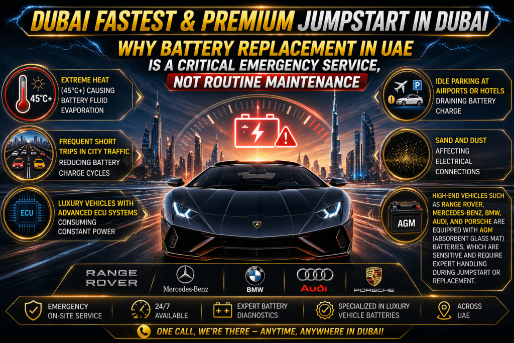Dubai fastest and premium jumpstart in Dubai "Best services