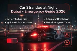 Read more about the article Car Stranded at Night Dubai – Complete Guide (2026)