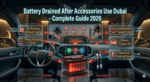 Read more about the article Battery Drained After Accessories Use Dubai – Complete Guide (2026)