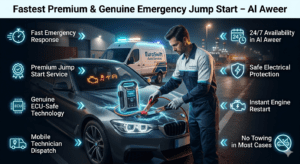 Read more about the article Fastest Premium & Genuine Emergency Jump Start – Al Aweer