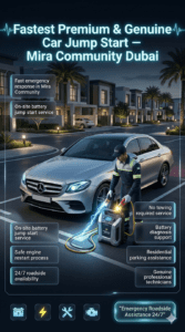 Read more about the article Fastest Premium & Genuine Car Jump Start Mira Community Dubai