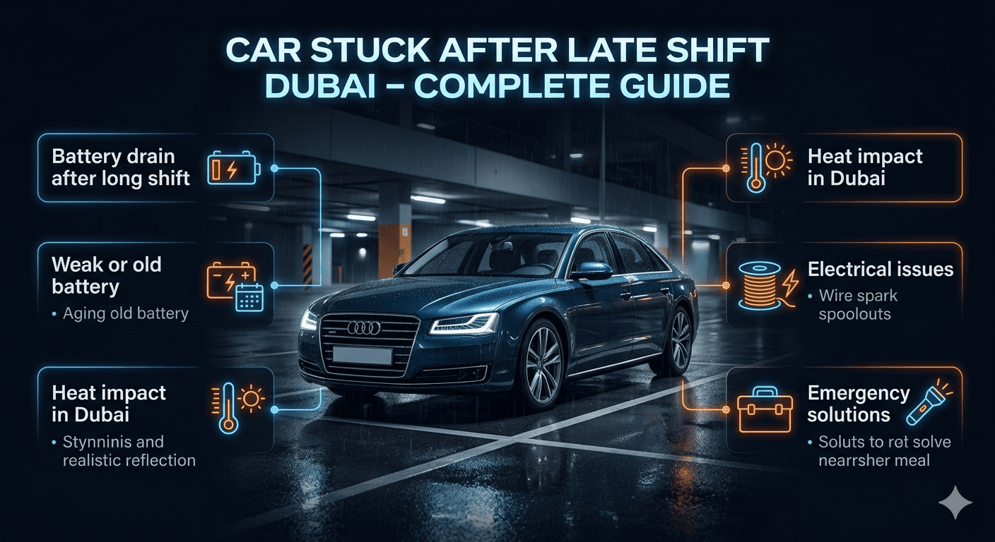 Car Stuck After Late Shift Dubai – Complete Guide (2026)