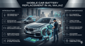 Read more about the article Fastest Premium & Genuine Mobile Car Battery Replacement in Al Majaz