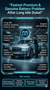 Read more about the article Fastest Premium & Genuine Battery problem after long idle Dubai
