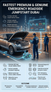 Read more about the article Fastest Premium & Genuine emergency roadside jumpstart Dubai