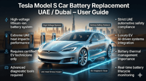 Read more about the article Fastest Premium & Genuine Car Battery Replacement for Tesla Model S in UAE – 24/7 Mobile Service