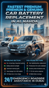 Read more about the article Fastest Premium & Genuine Car Battery Replacement in Al Nahda