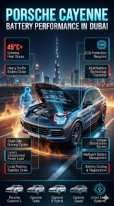 Read more about the article Porsche Cayenne Car Battery Replacement Dubai | Fast Mobile Service