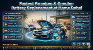 Read more about the article Fastest Premium & Genuine battery replacement at home Dubai