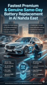 Read more about the article Fastest Premium & Genuine Same-Day Battery Replacement in Al Nahda East