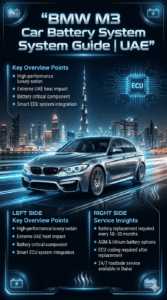Read more about the article BMW M3 Battery Replacement in Dubai ⚡ Fast Mobile Service & Same-Day Fix UAE