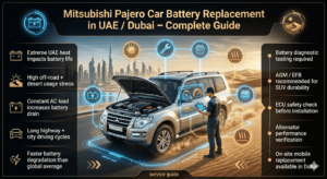 Read more about the article Mitsubishi Pajero Car Battery Replacement in Dubai – Fast 24/7 Mobile Service UAE Experts