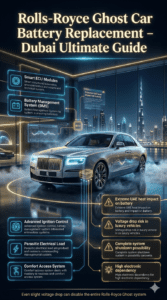 Read more about the article Rolls-Royce Ghost Battery Replacement Dubai | 24/7 Mobile Service UAE