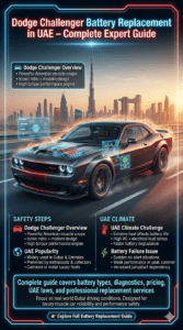 Read more about the article Dodge Challenger Car Battery Replacement in UAE & Dubai | Fast Mobile 24/7 Emergency Service