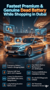 Read more about the article Fastest Premium & Genuine Dead battery while shopping in Dubai