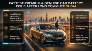Read more about the article Fastest Premium & Genuine Car Battery Issue After Long Commute Dubai