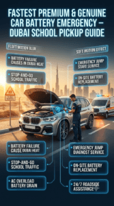 Read more about the article Fastest Premium & Genuine Car battery died during school pickup Dubai