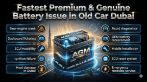 Read more about the article Fastest Premium & Genuine Battery issue in old car Dubai