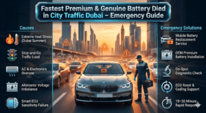 Read more about the article Fastest Premium & Genuine Battery died in city traffic Dubai
