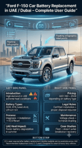 Read more about the article Ford F-150 Car Battery Replacement in UAE / Dubai – Fast, Heavy-Duty Mobile Service, 24/7 Emergency Support