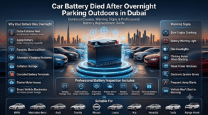 Read more about the article Fastest Premium & Genuine Car Battery Died After Overnight Parking Outdoors Dubai