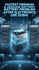 Read more about the article Fastest Premium & Genuine Battery problem after electronics use Dubai