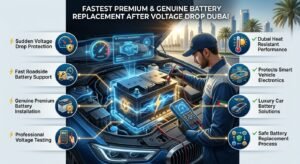 Read more about the article Fastest Premium & Genuine Battery Replacement After Voltage Drop Dubai