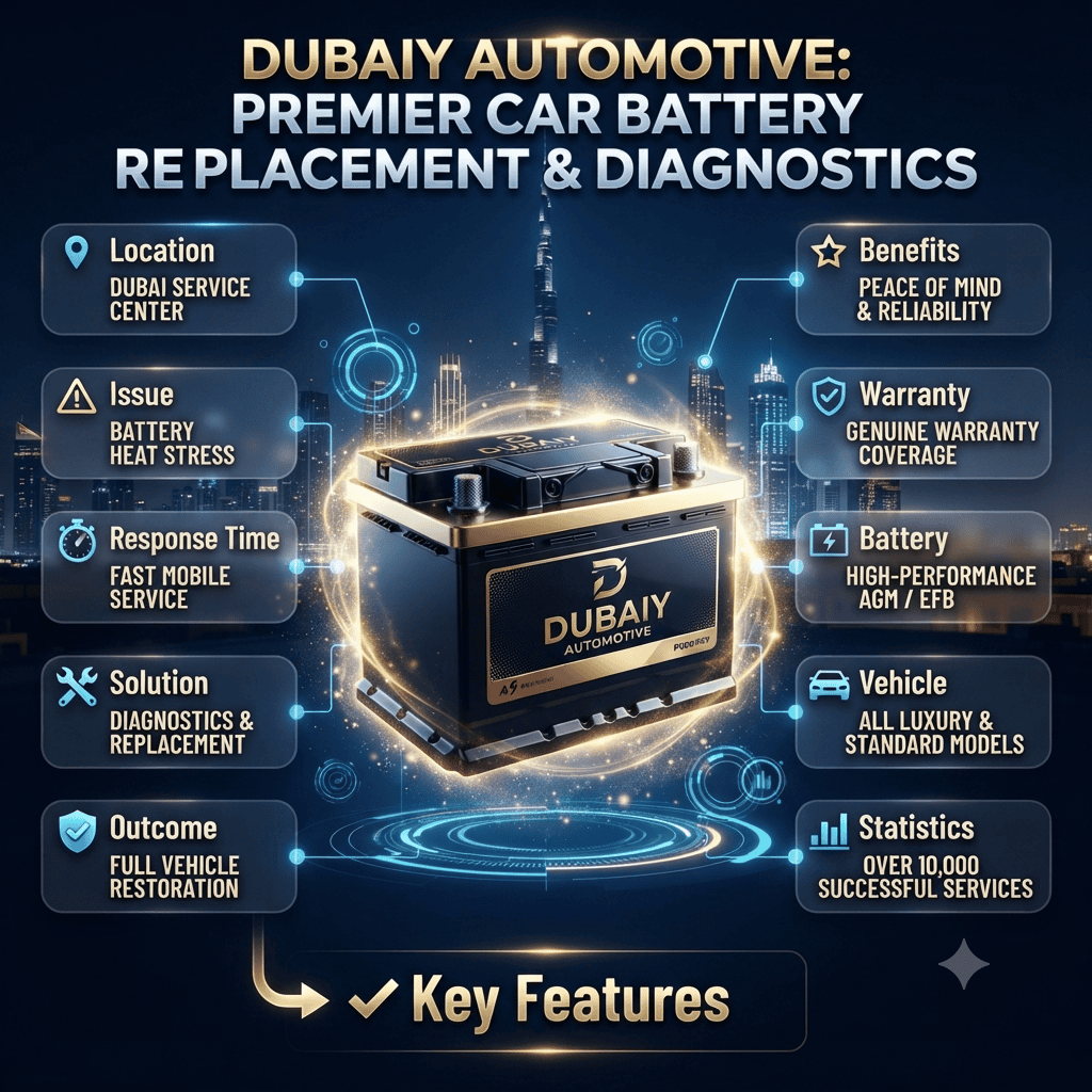 Fastest Premium & Genuine Battery Drained After Long Stopover Dubai