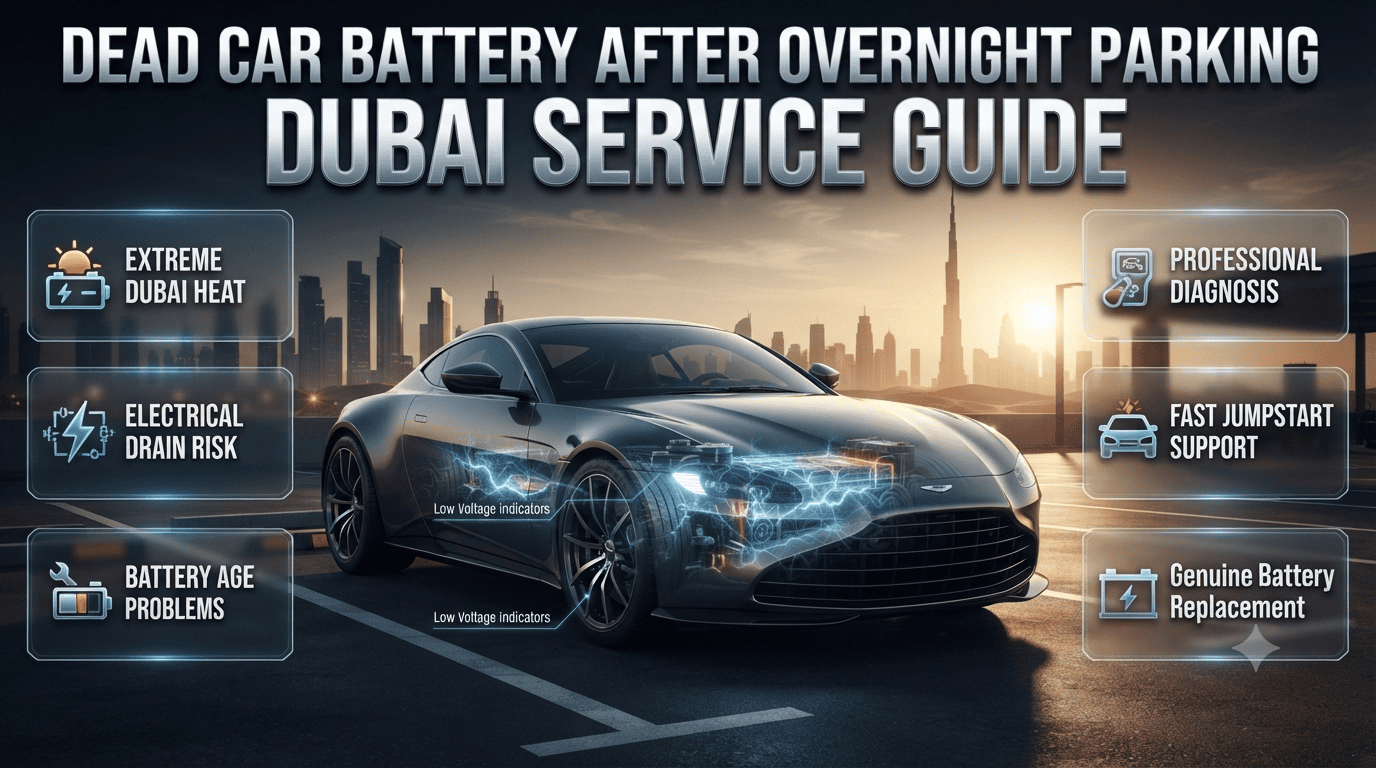 Fastest Premium & Genuine Dead Battery After Outdoor Overnight Parking Dubai