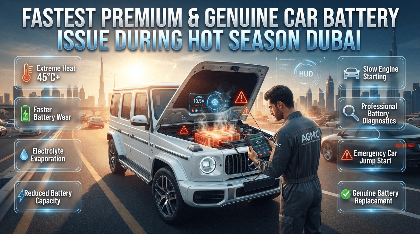 Fastest Premium & Genuine Car Battery Issue During Hot Season Dubai