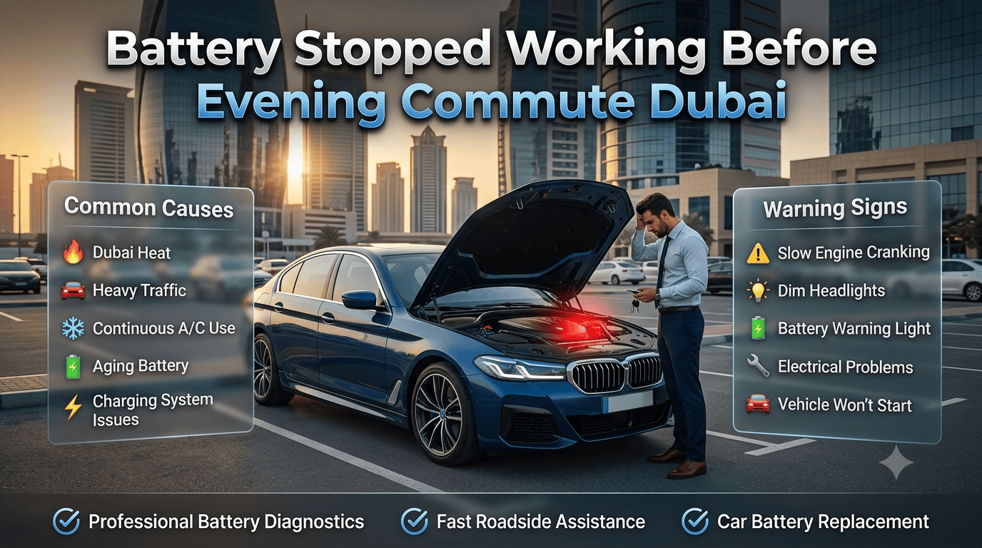 Battery Stopped Working Before Evening Commute Dubai