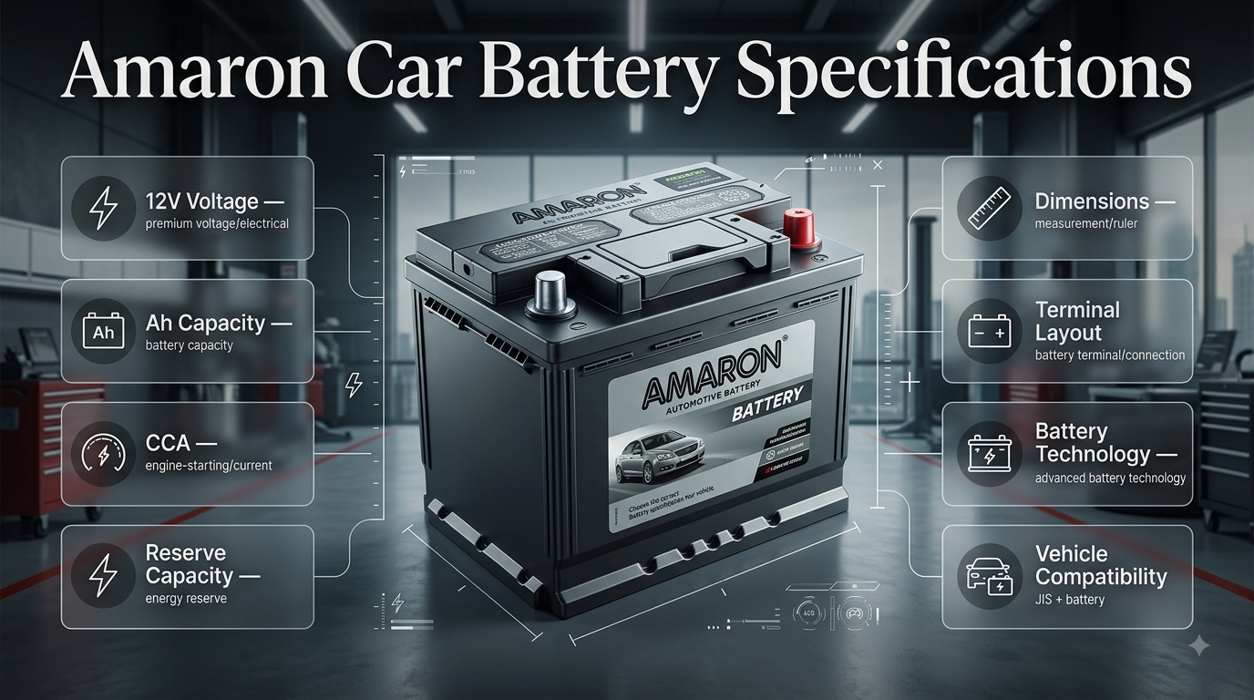 Amaron Car Battery Specifications