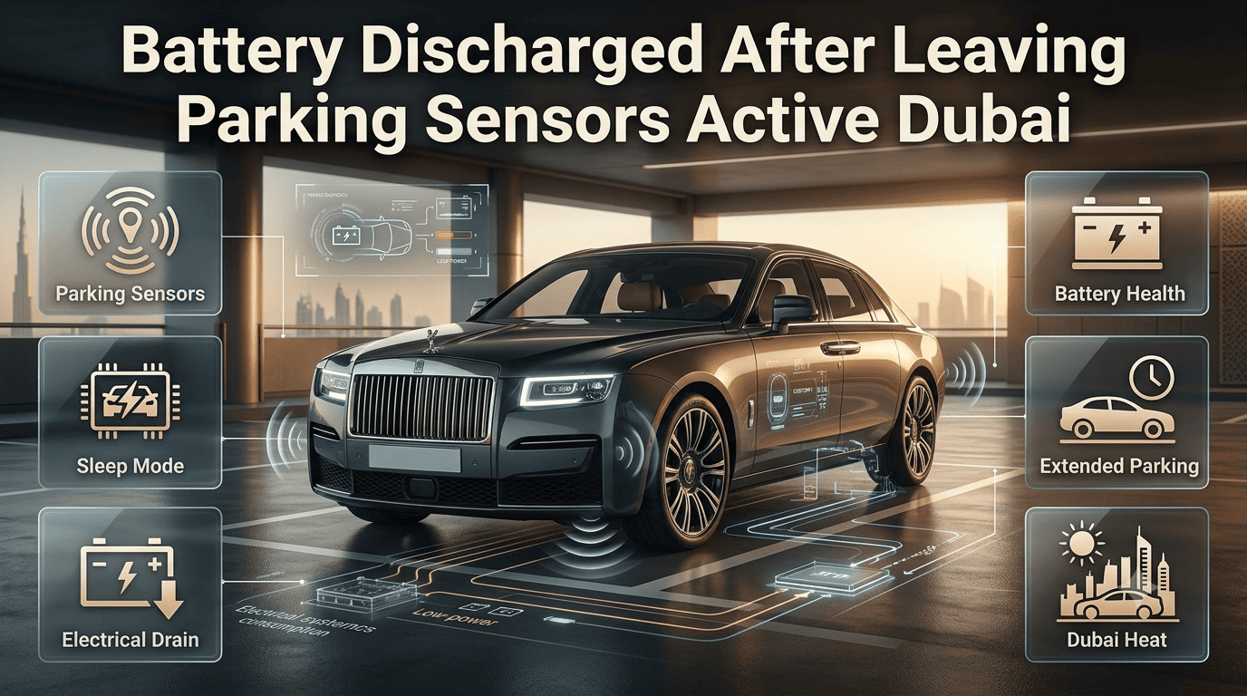 Battery Discharged After Leaving Parking Sensors Active Dubai