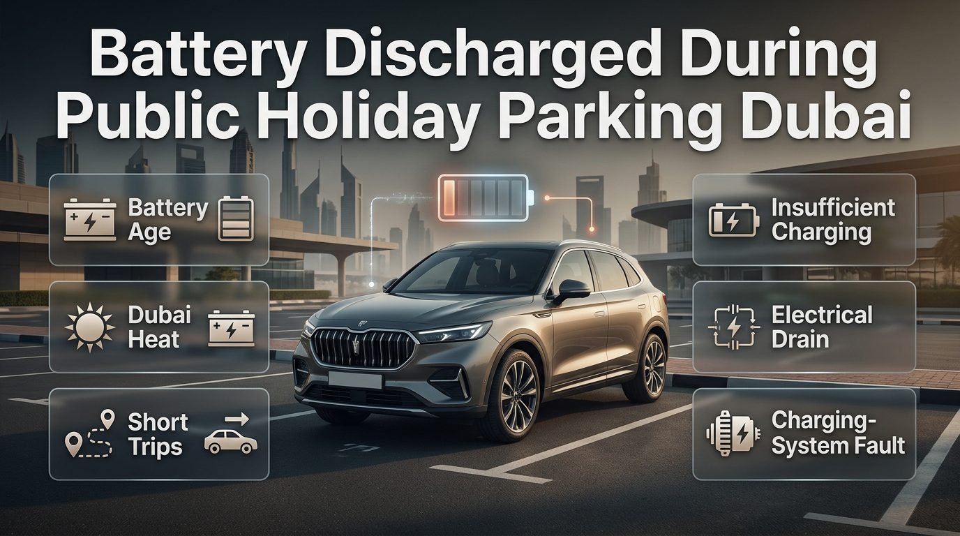 Battery Discharged During Public Holiday Parking Dubai
