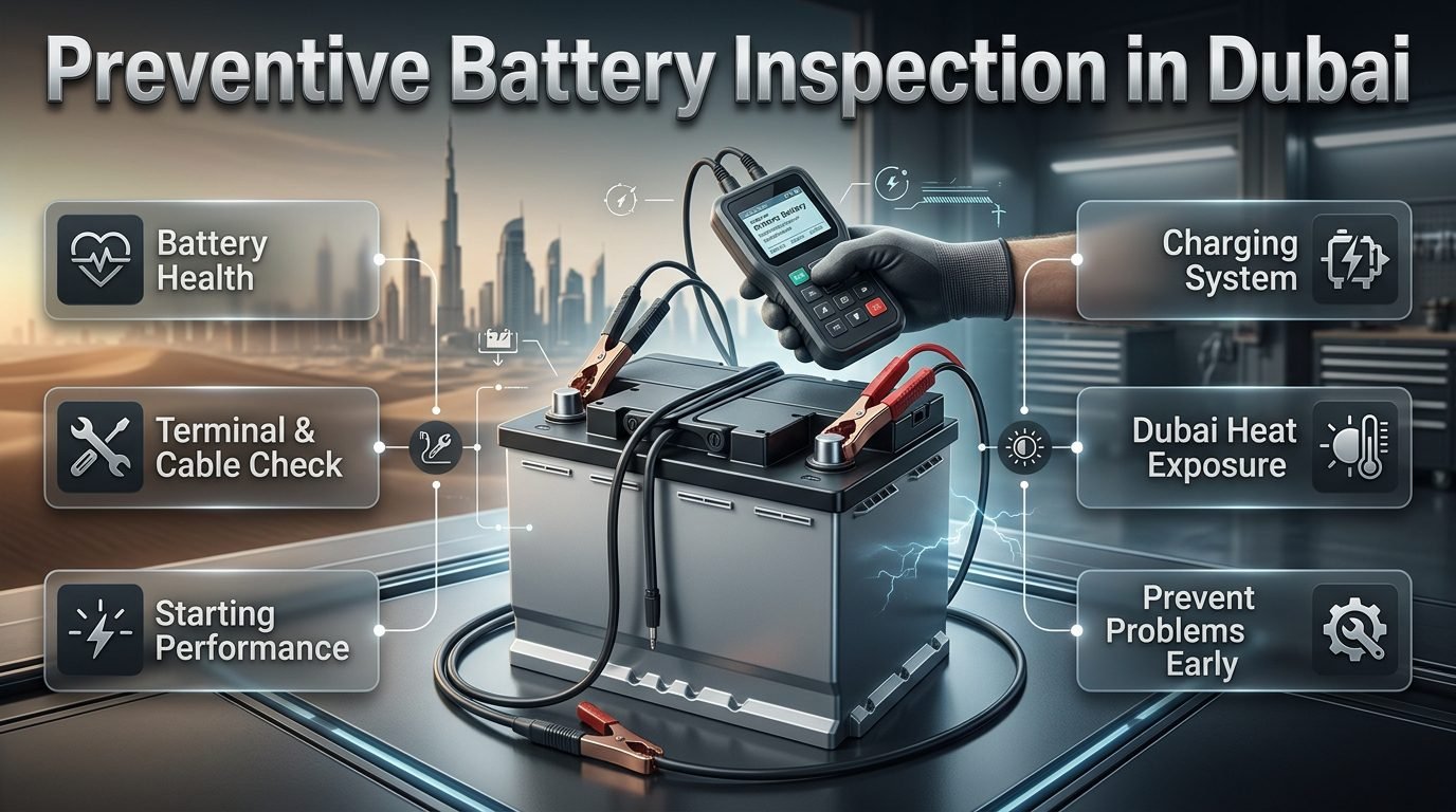 Preventive Battery Inspection in Dubai