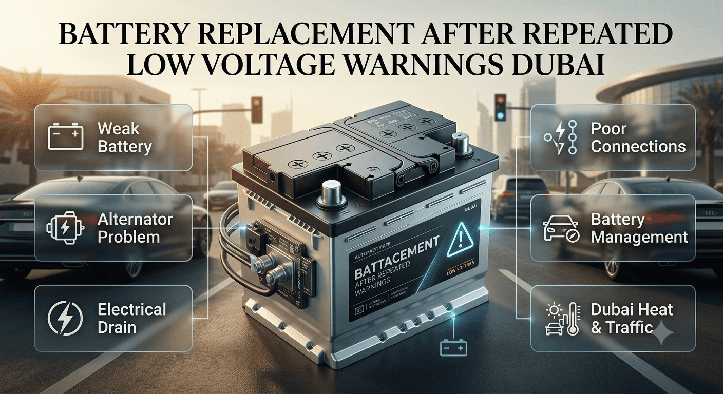 Battery Replacement After Repeated Low Voltage Warnings Dubai