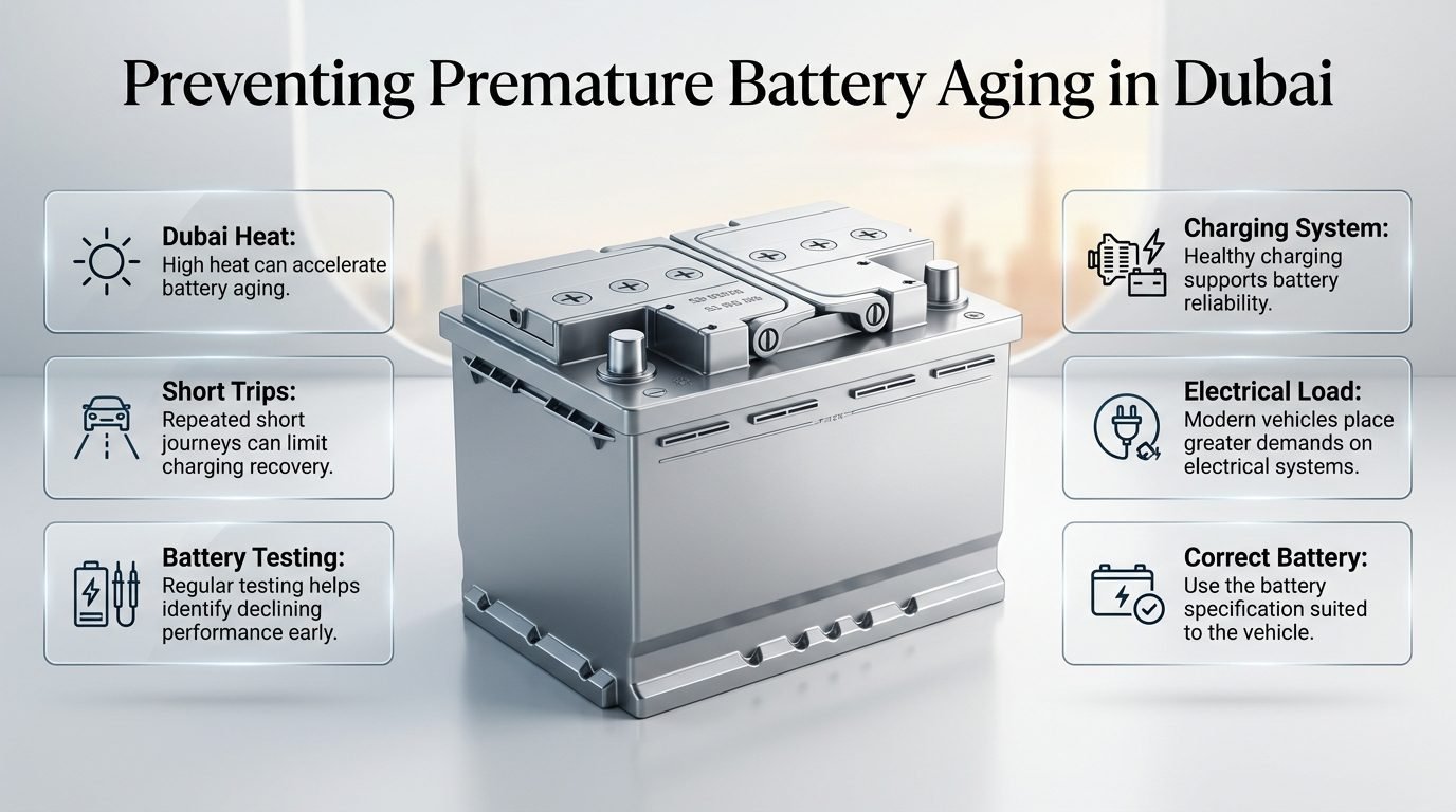 Preventing Premature Battery Aging in Dubai