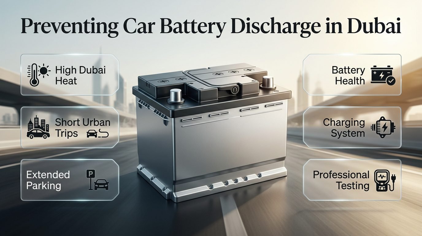 Preventing Car Battery Discharge in Dubai