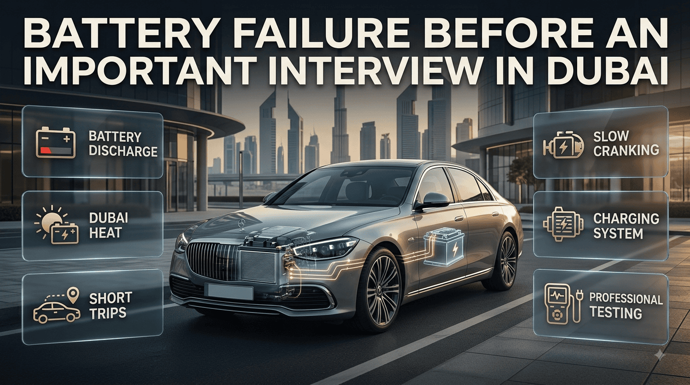Battery Failure Before an Important Interview in Dubai