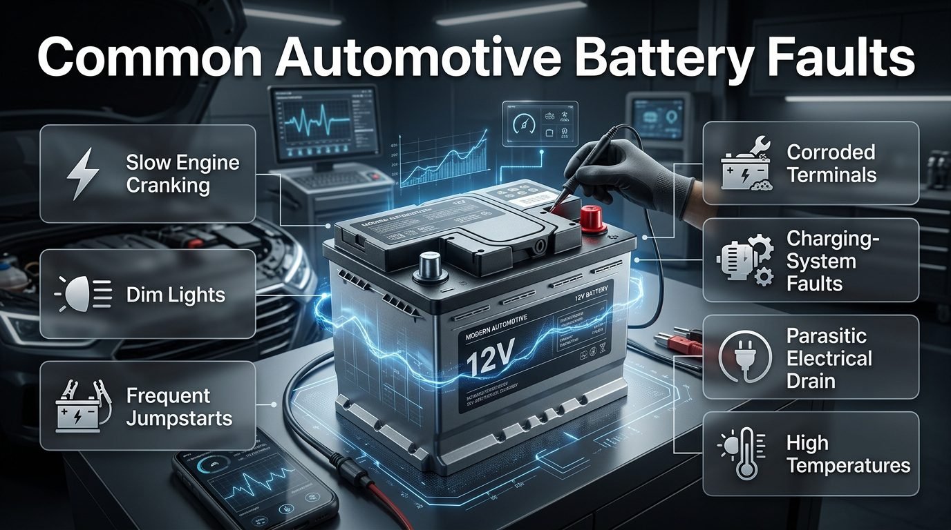 Common Automotive Battery Faults in Dubai