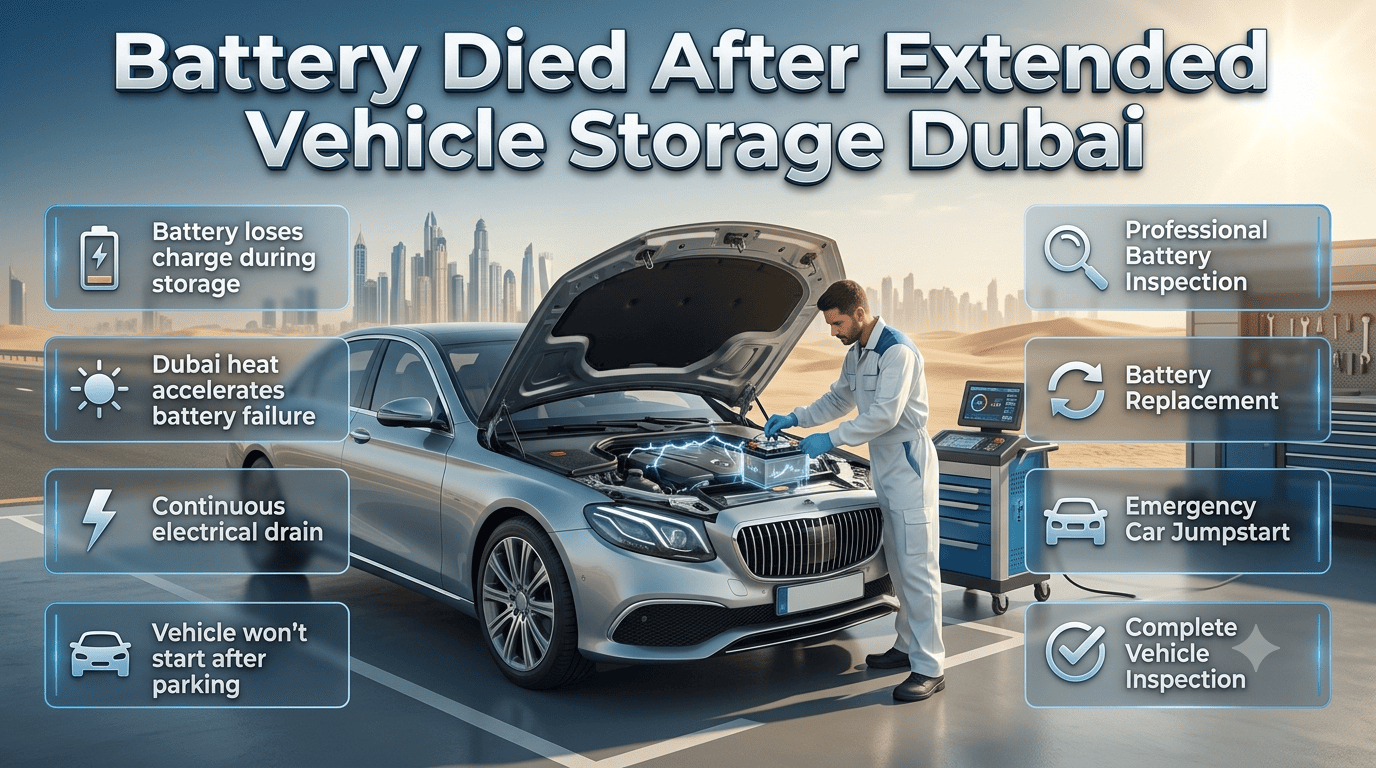 Battery Died After Extended Vehicle Storage Dubai