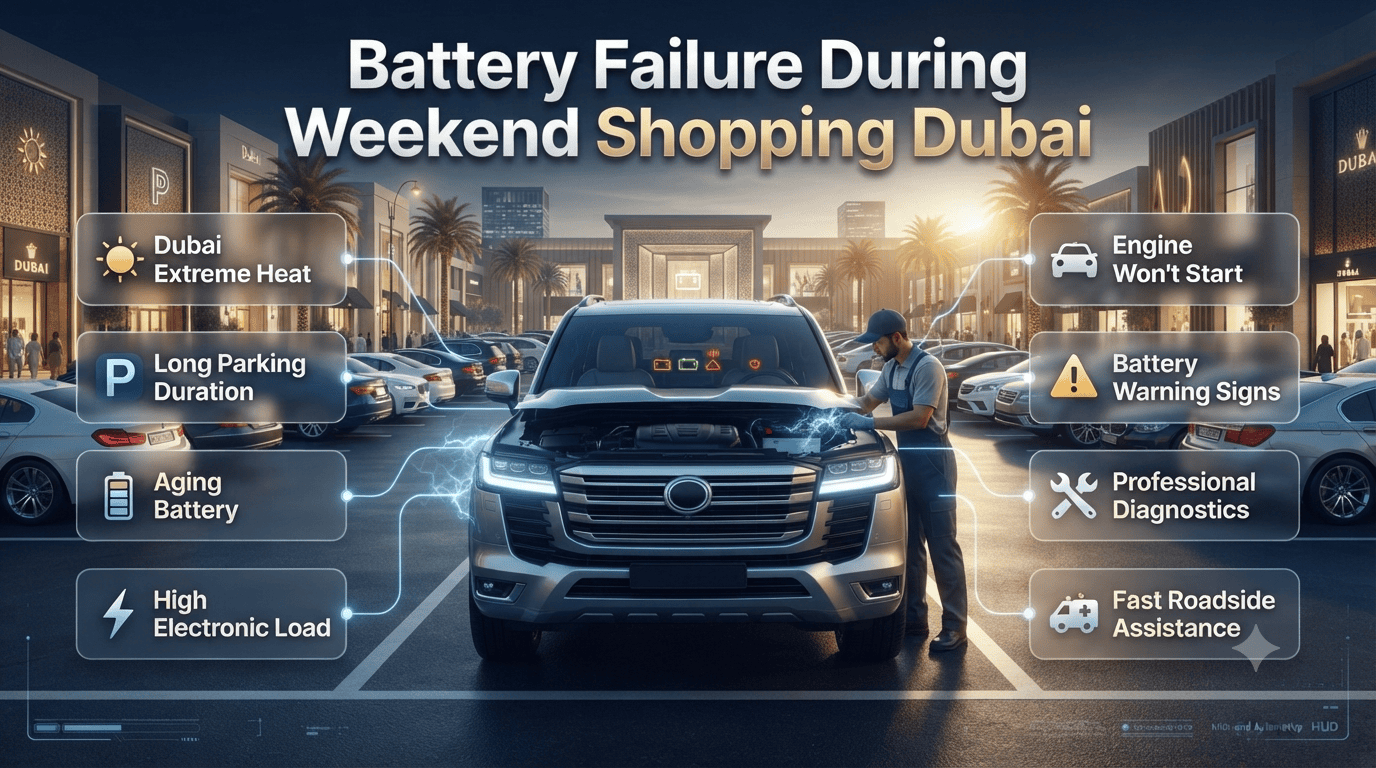 Fastest Premium & Genuine Battery Failure During Weekend Shopping Dubai