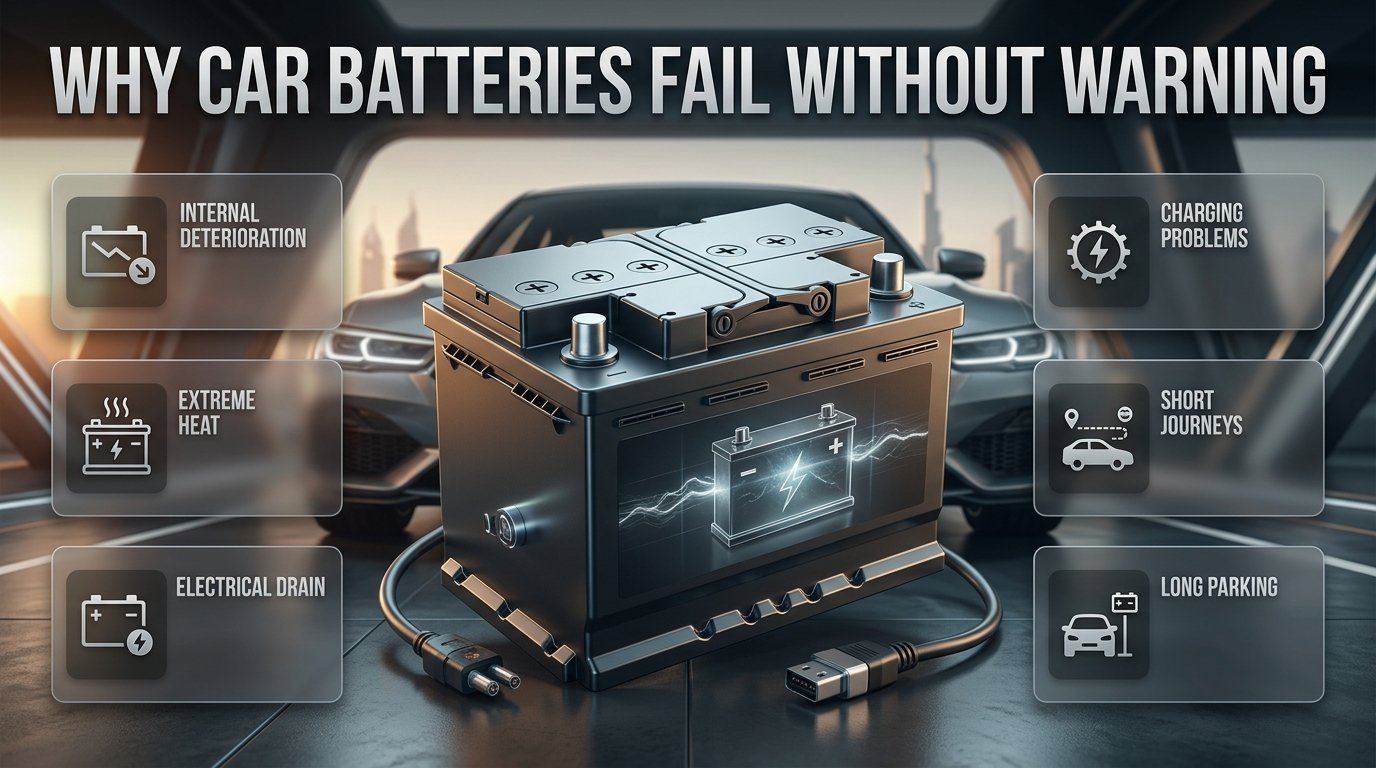 Why Car Batteries Fail Without Warning in Dubai