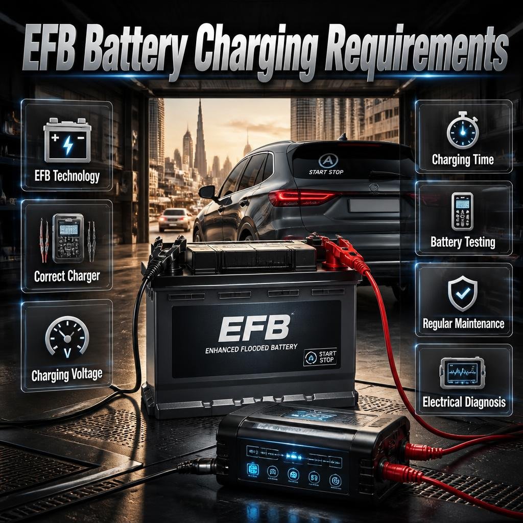 EFB Battery Charging Requirements in Dubai