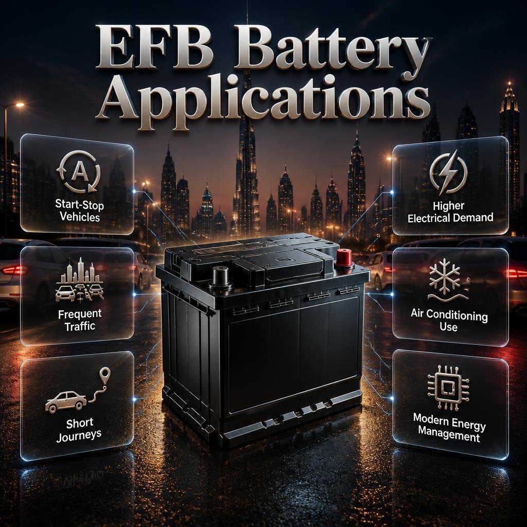 EFB Battery Applications in Dubai